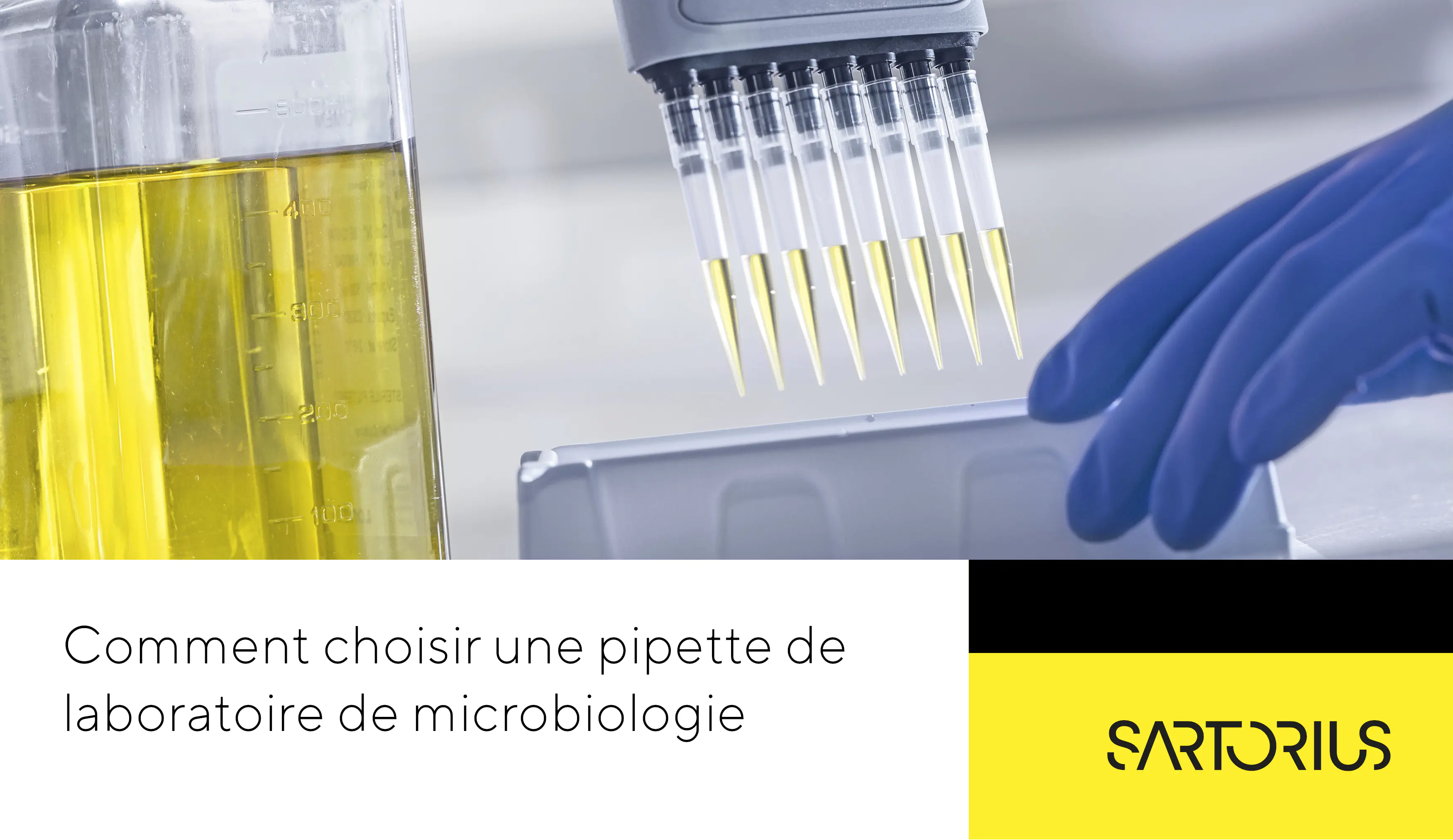 Image du document pdf : guide sur le choix des pipettes de laboratoire pour la microbiologie  