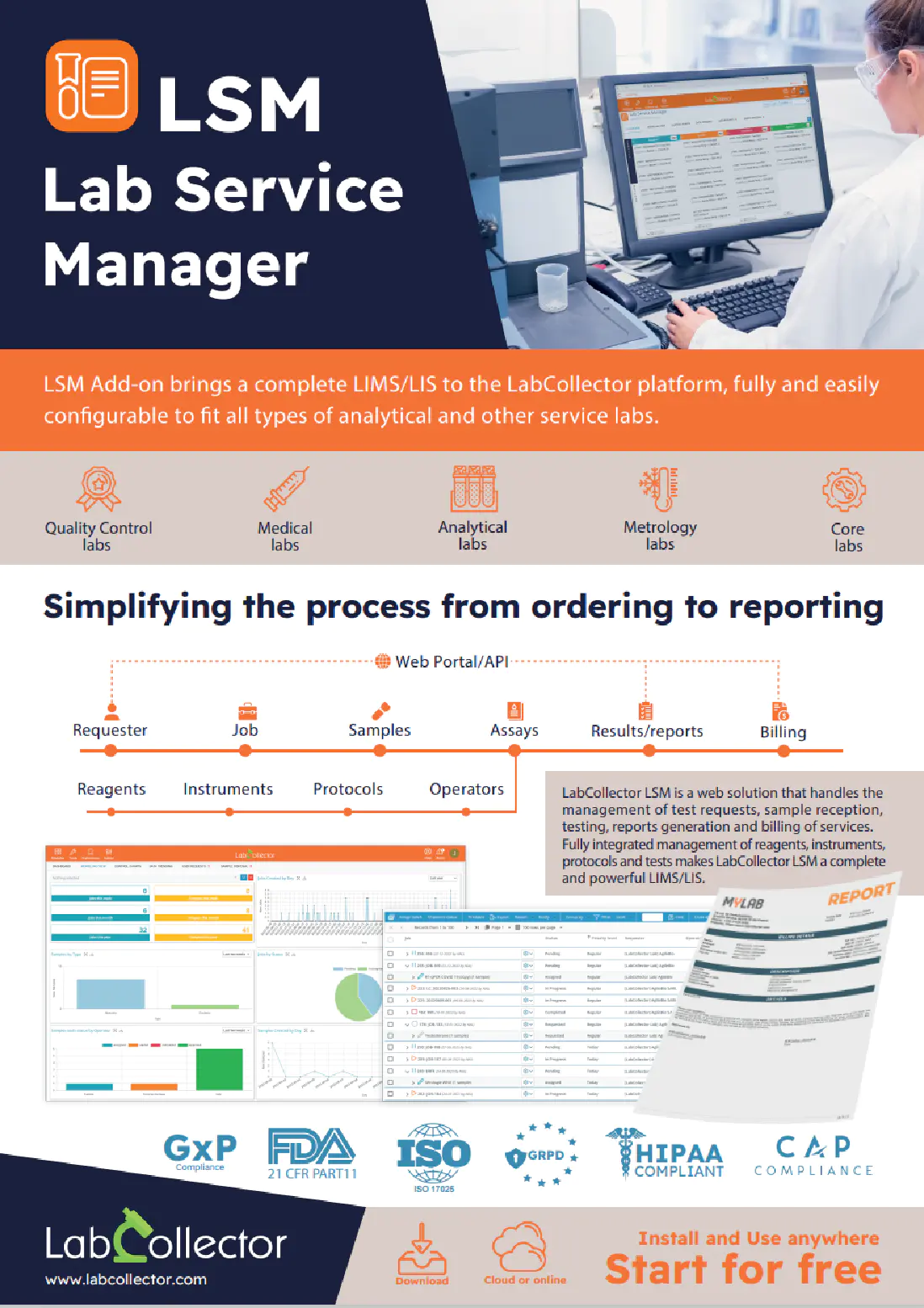 Image du document pdf : brochure du logiciel labcollector lsm  