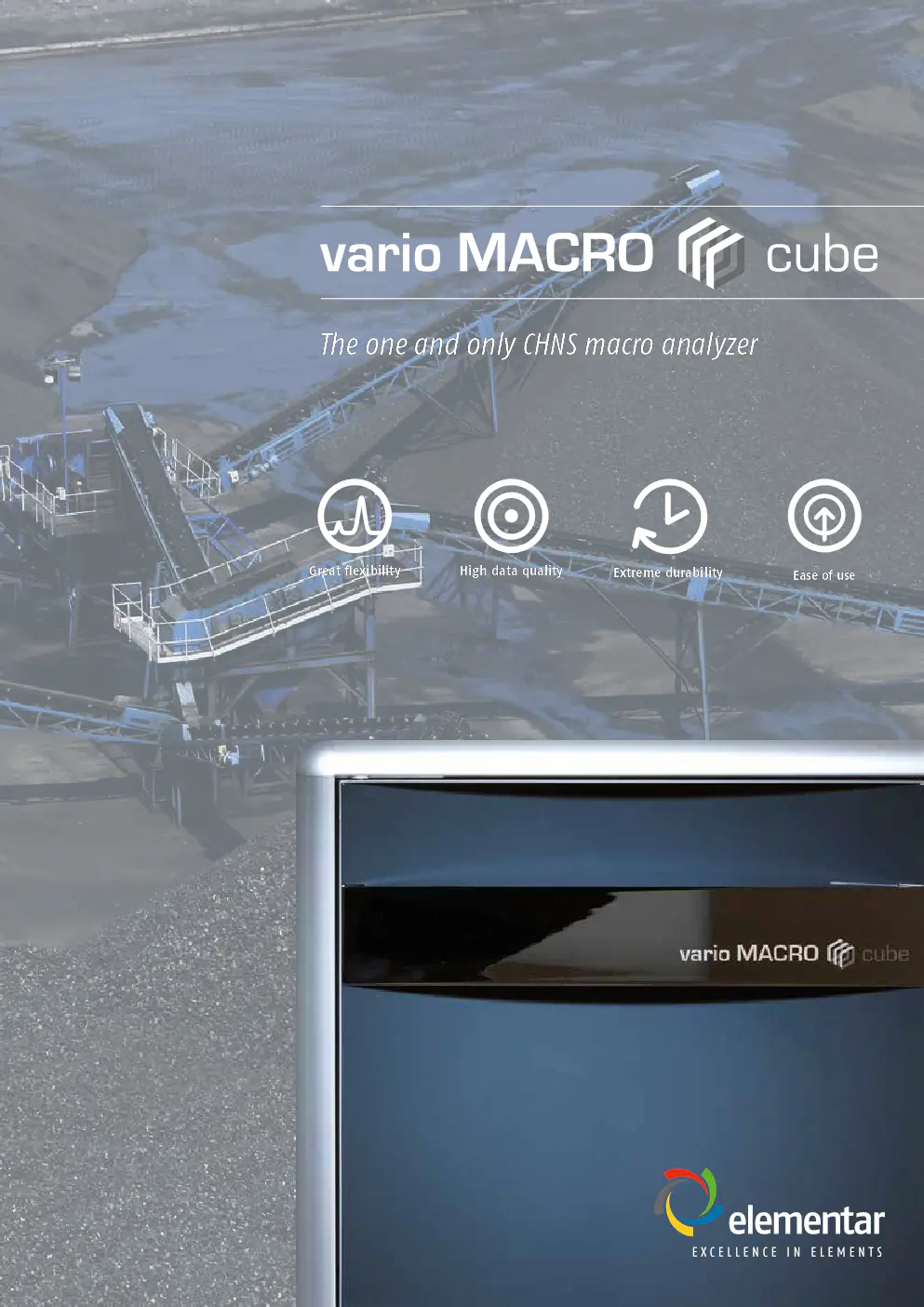 Image du document pdf : brochure du analyseur vario macro cube par elementar  