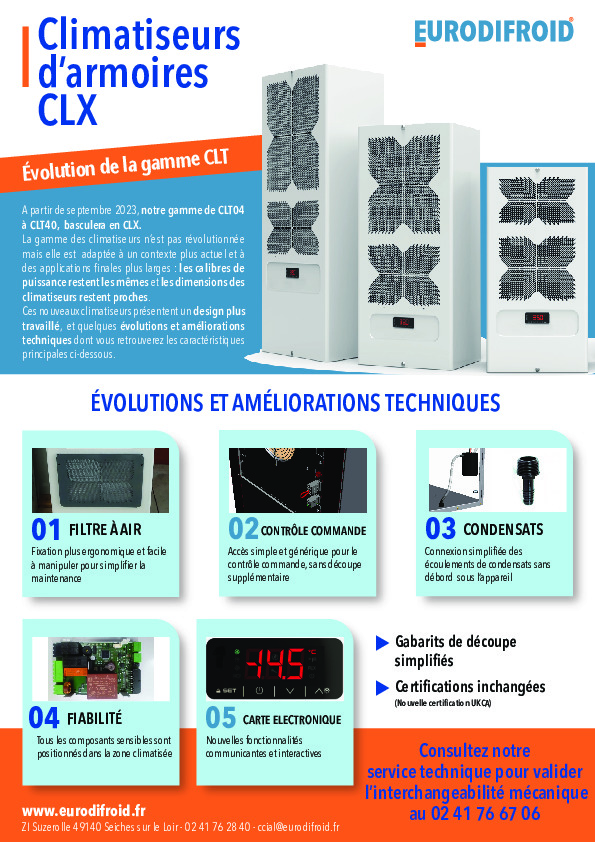 Image du document pdf : Gamme CLX EURODIFROID  